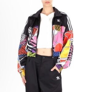 ADDIDAS ORIGINALS RICH MNISI COLORFUL PRINTED TRACK JACKET SZ XL